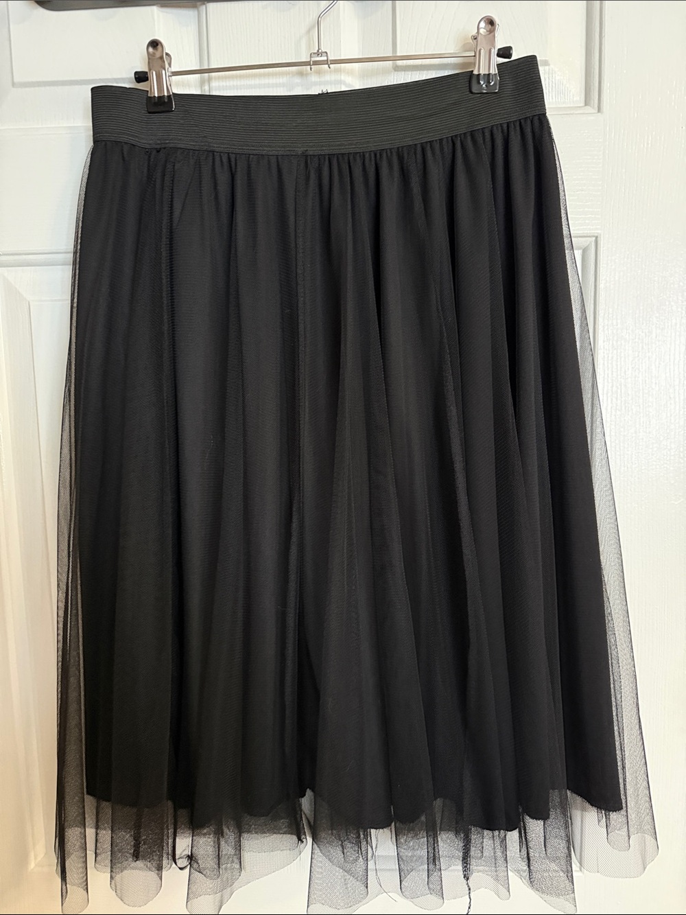 Black Tulle Midi Skirt 🦇 - Picture 2 of 4